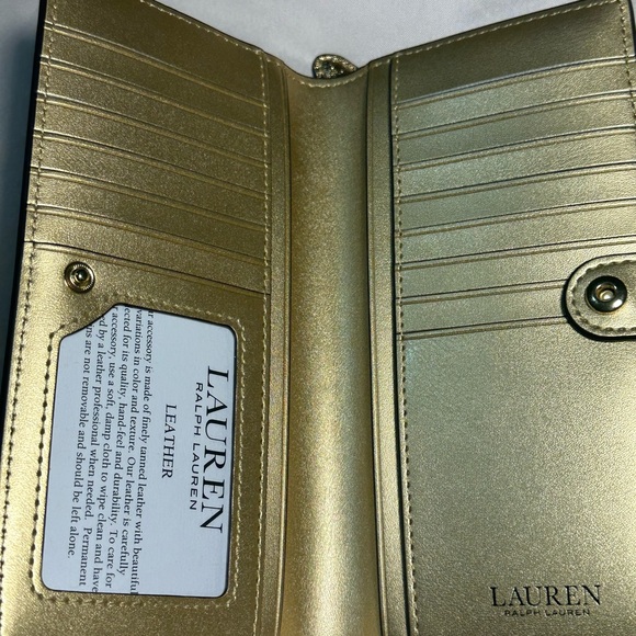 Ralph Lauren Gold Leather Wallet - Picture 7 of 13